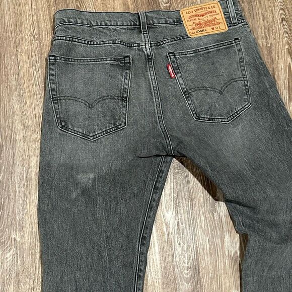 Levis lo ball gray black washed denim jeans 34x34 - Picture 8 of 9